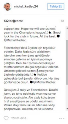 Fenerbahçeli yıldızdan duygusal veda