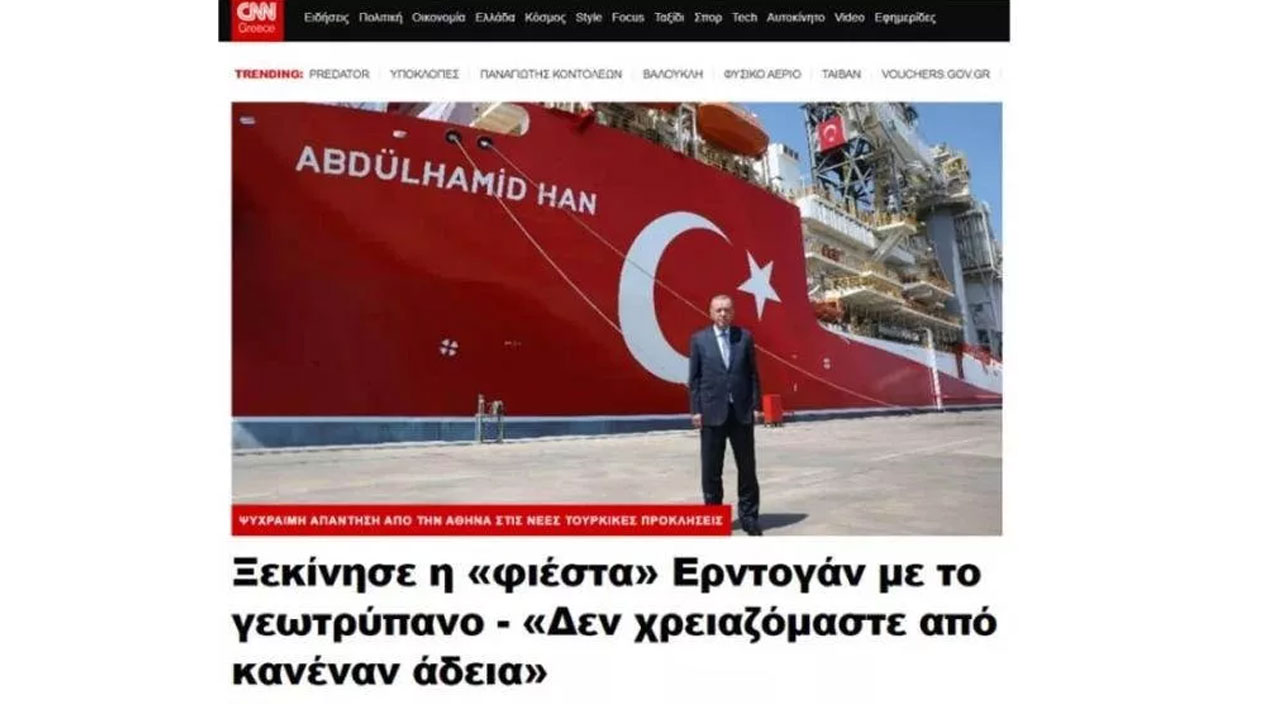 Abdülhamid Han Akdeniz'e indi... Yunan medyası karıştı!