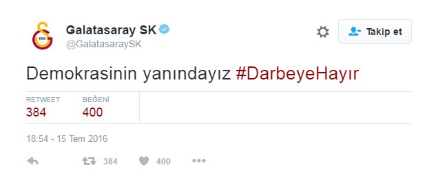Dört büyükler darbe girişimine tepki gösterdi