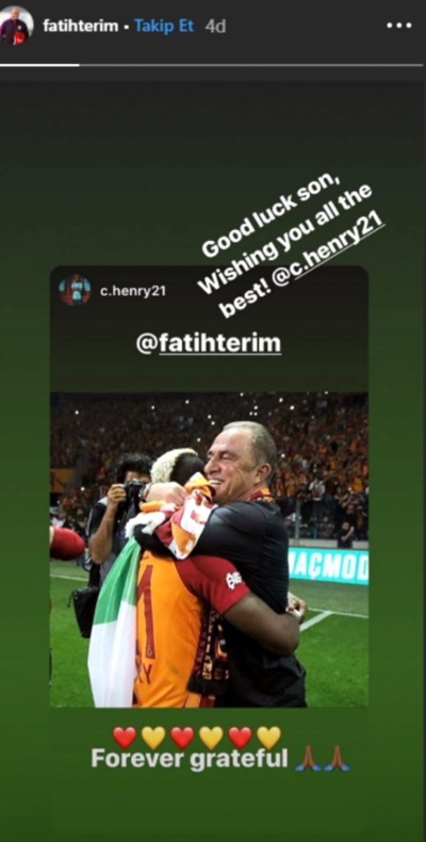 Terim, sosyal medyadan veda etti: İşi şanslar evlat