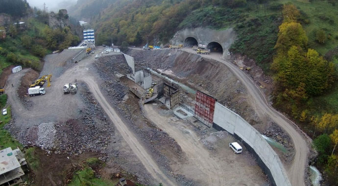 Zigana Tüneli'nin inşaatı yarılandı