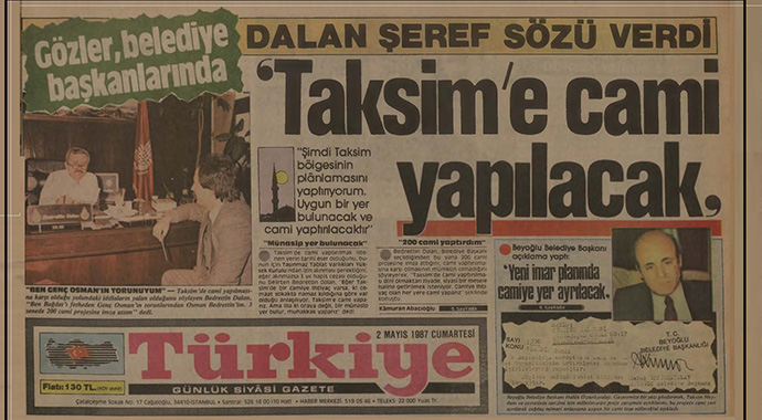 Taksim Camii ibadete açıldı