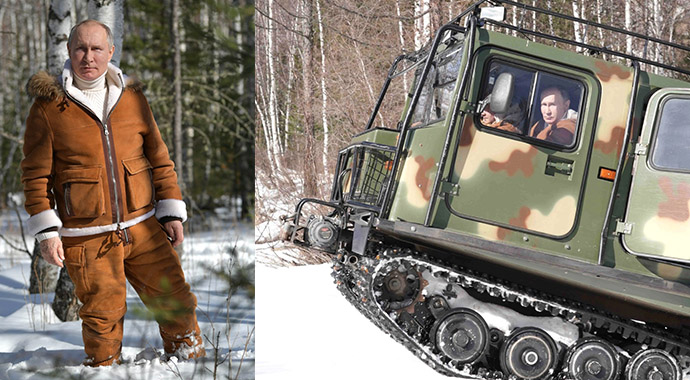 Putin, hafta sonu tatili için Sibirya'da