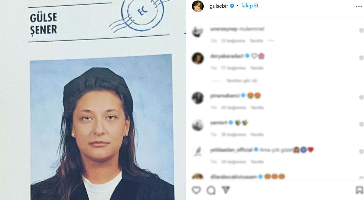 Gülse Birsel öğrencilik fotoğrafını paylaştı: Burnum eskiden daha iyiymiş