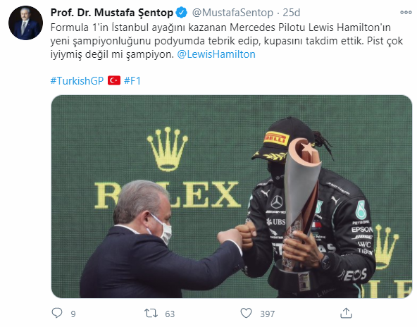 TBMM Başkanı Şentop: Pist çok iyiymiş değil mi şampiyon