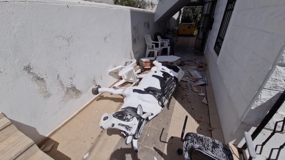 Bodrum'da vitesi karıştıran kadın sürücü, mağazaya girdi