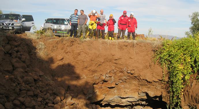 Hatay'da lav tüpü mağarası bulundu! Hatay'da lav tüpü mağarası bulundu!