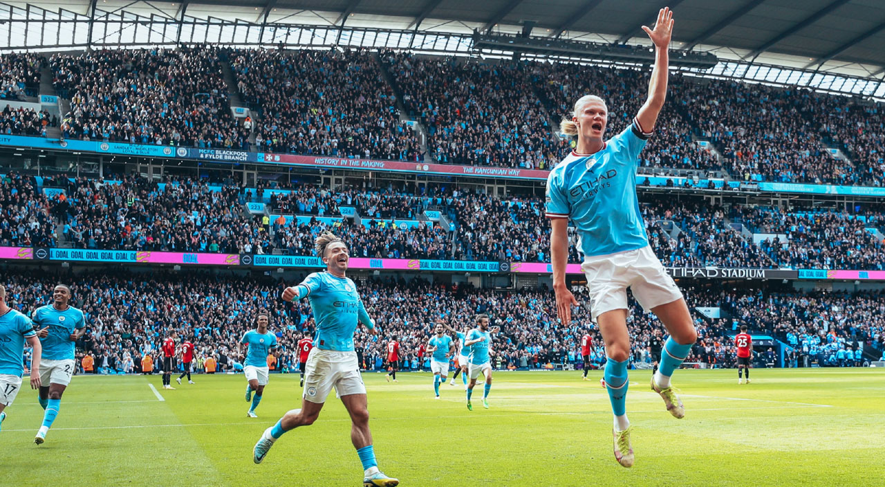 Erling Haaland Manchester derbisinde tarih yazdı, City evinde United'ı 6-3'le geçti