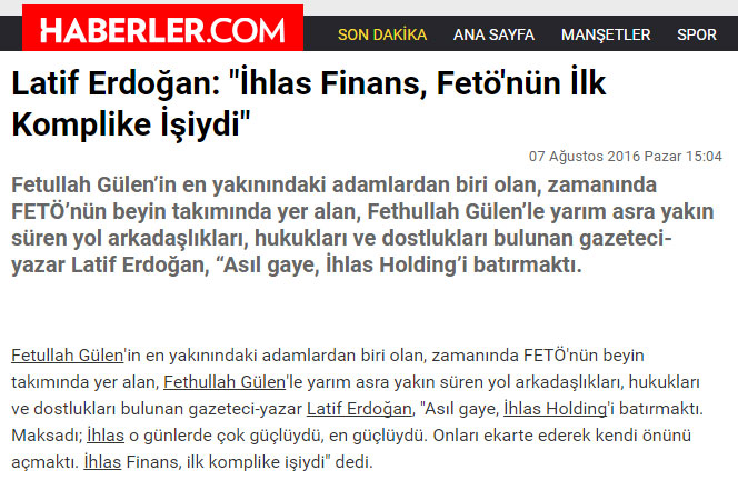 Bütün medya destek verdi