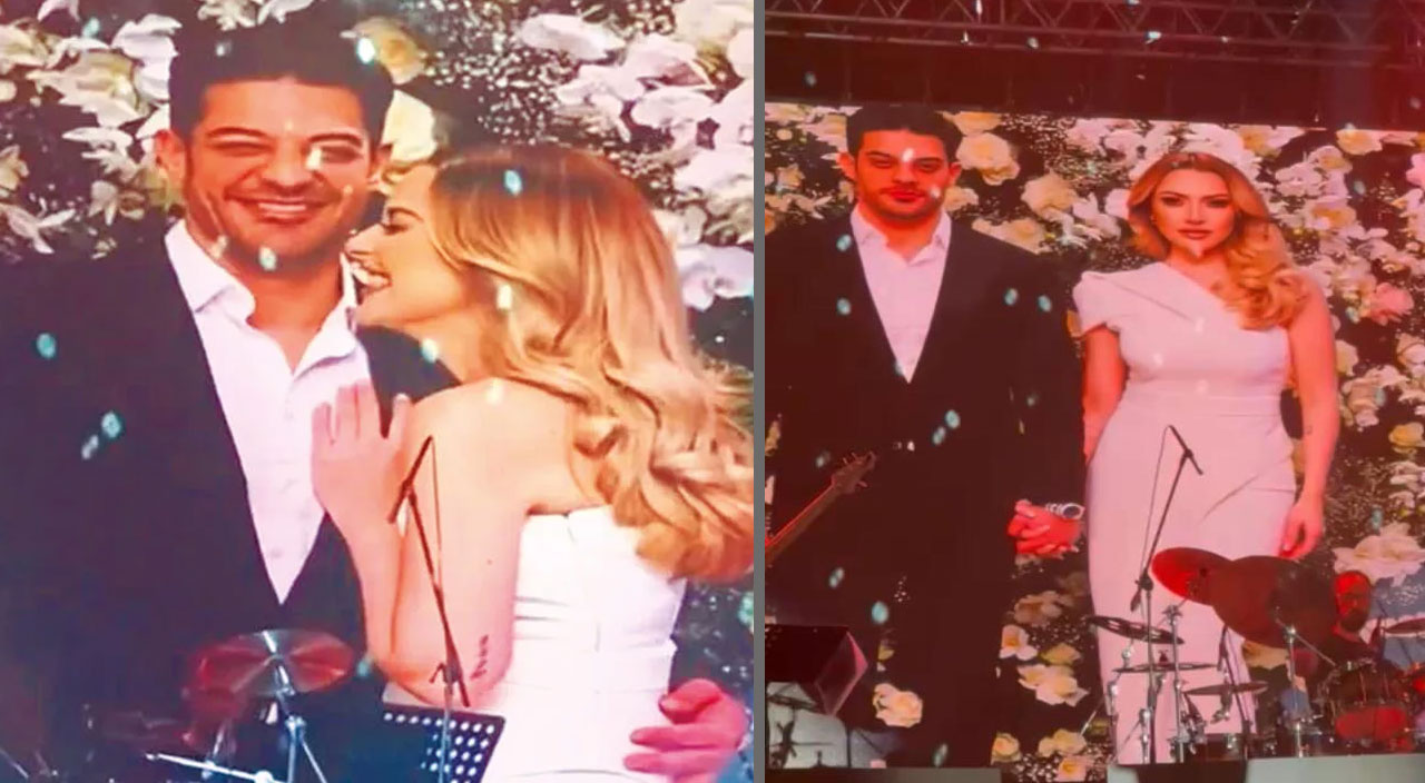Hadise ile Mehmet Dinçerler'in düğününe damga vuran detay