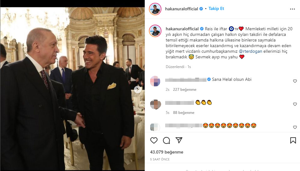 Hakan Ural'dan Cumhurbaşkanı Erdoğan paylaşımı: Sevmek ayıp mı yahu