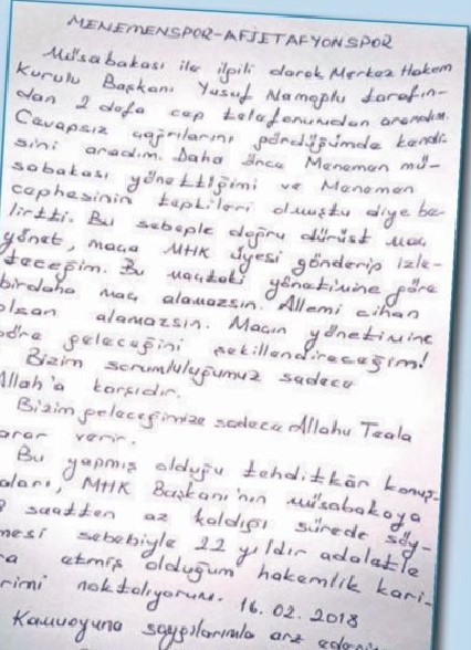 Abdullah Yılmaz hakemlik kariyerine son verdi, ortalık sallandı