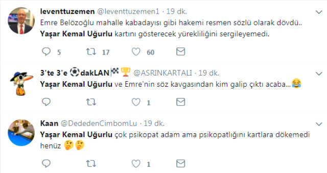 Emre Belözoğlu Akhisar maçında hakeme bağırdı, sosyal medya karıştı