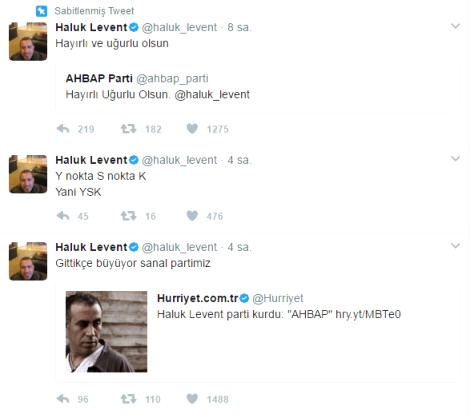 Bir tweetle başlayan şaka gerçeğe döndü, Haluk Levent parti kuruyor