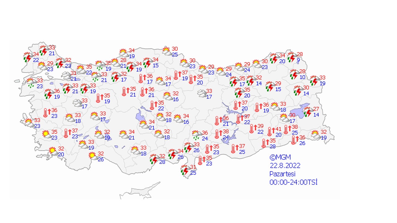 Meteoroloji uyardı: 27 ilde sağanak alarmı (22 Ağustos 2022 hava durumu)