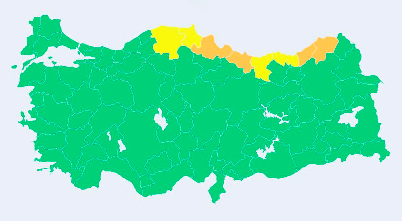 Meteoroloji ve AFAD’dan sarı ve turuncu uyarı: İlleri tek tek saydı