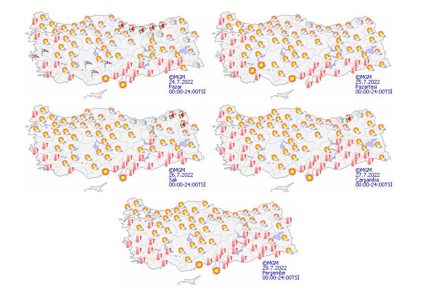 Meteoroloji yeni raporunu paylaştı: Rüzgar kesiliyor, sıcaklıklar artıyor