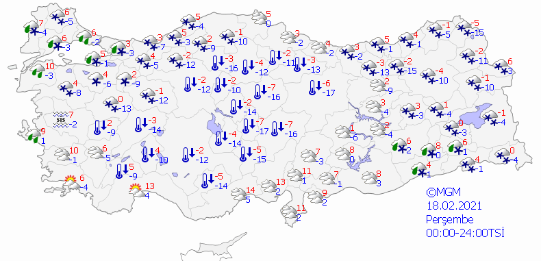 Batı illeri ısınıyor Anadolu buz kesiyor