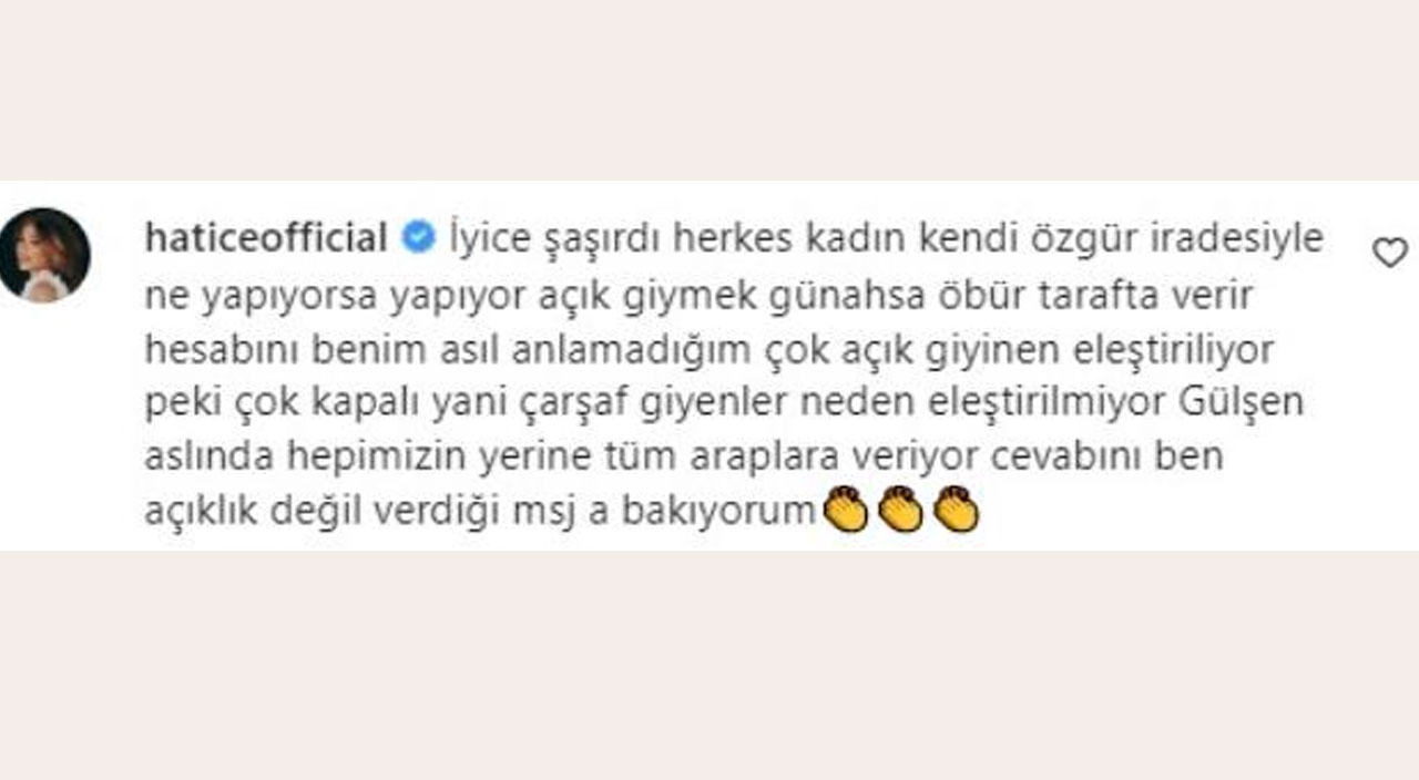 Gülşen'in skandal sözlerine Hatice’den destek! O da çarşaf giyenleri hedef aldı Gülşen'in skandal sözlerine Hatice’den destek! O da çarşaf giyenleri hedef aldı