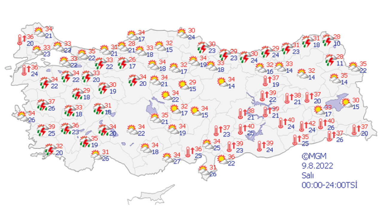 Meteoroloji'den sağanak uyarısı: 4 bölge 13 ilde etkili olacak (9 Ağustos hava durumu)
