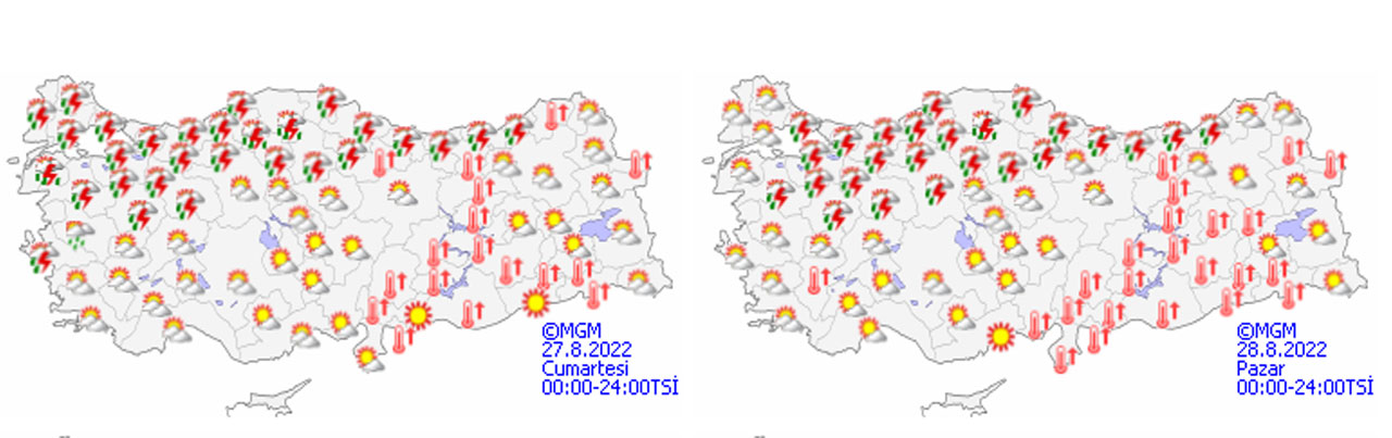 Plan yapanlar dikkat! Meteoroloji'den 'haftasonu' uyarısı: Kuvvetli gelecek (27 Ağustos hava durumu)