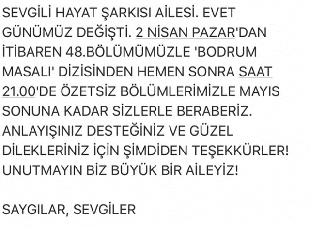 'Hayat Şarkısı' dizisi final yapıyor