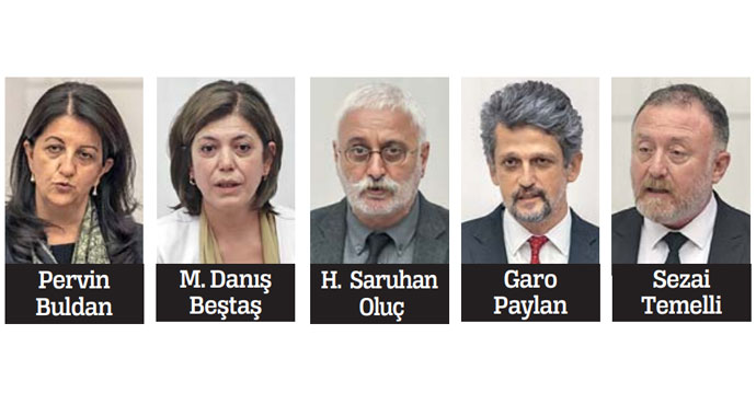 HDP’li 9 vekil için Kobani fezlekesi HDP’li 9 vekil için Kobani fezlekesi