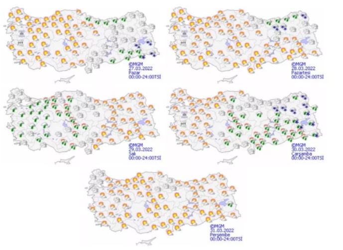 Meteoroloji uyardı! Yağmur geliyor (27 Mart hava durumu)