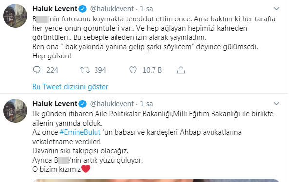 Haluk Levent, Emine Bulut'un kızını görüntülü arayarak yüzünü güldürdü