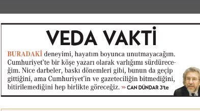 Can Dündar istifa etti