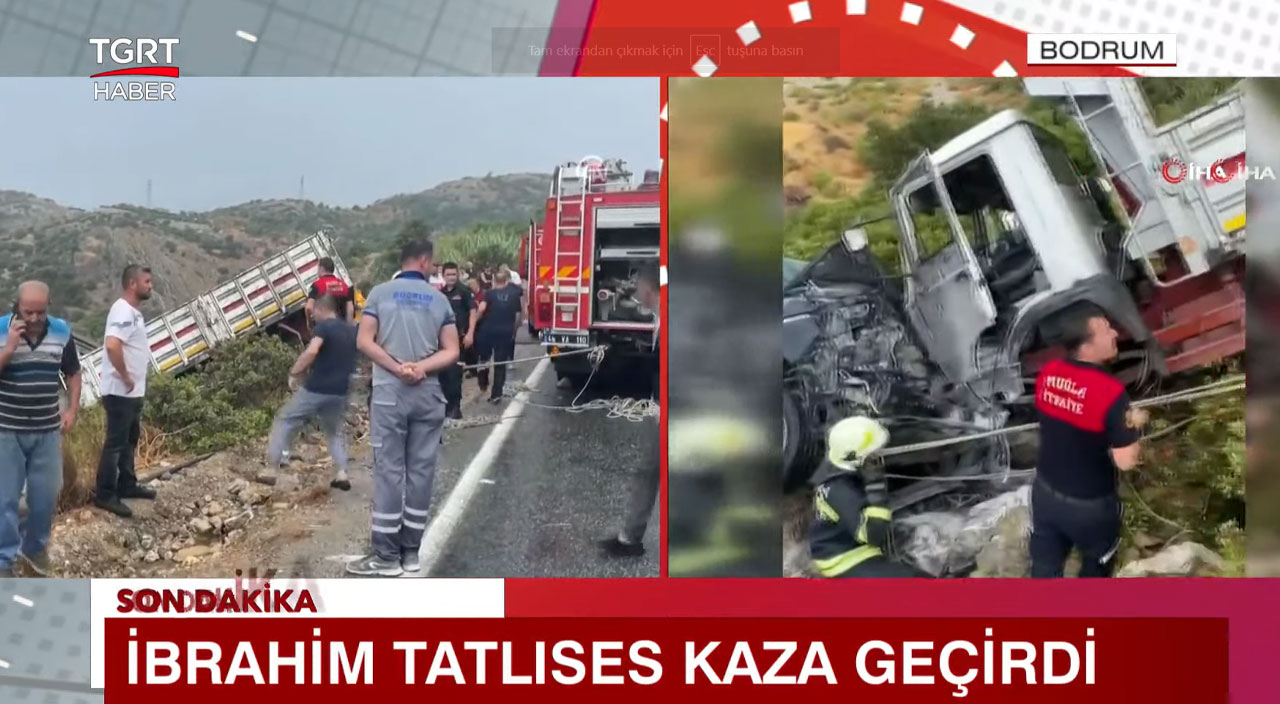 Trafik kazası geçiren İbrahim Tatlıses’in son durumu nasıl, sağlık durumu iyi mi? Kazadan ilk görüntüler…