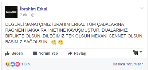 Son Dakika! İbrahim Erkal'ın beyin Ölümü Gerçekleştii (İbrahim Erkal öldü Mü?)