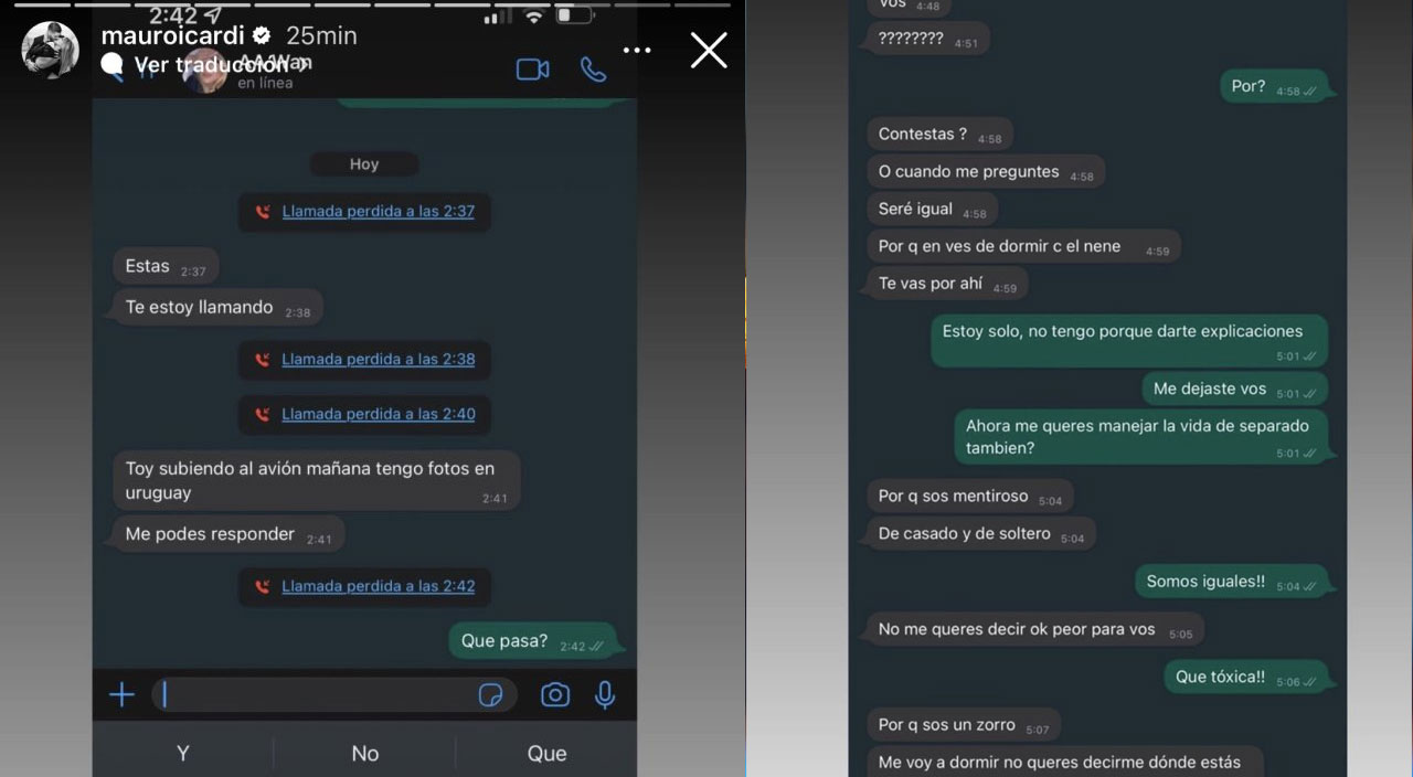 Barıştılar! Icardi, Wanda Nara ile olan yazışmalarını paylaştı 