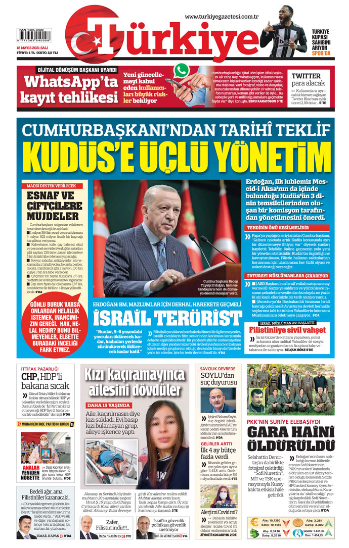 Erdoğan’dan Kudüs’e ‘üçlü yönetim’ teklifi