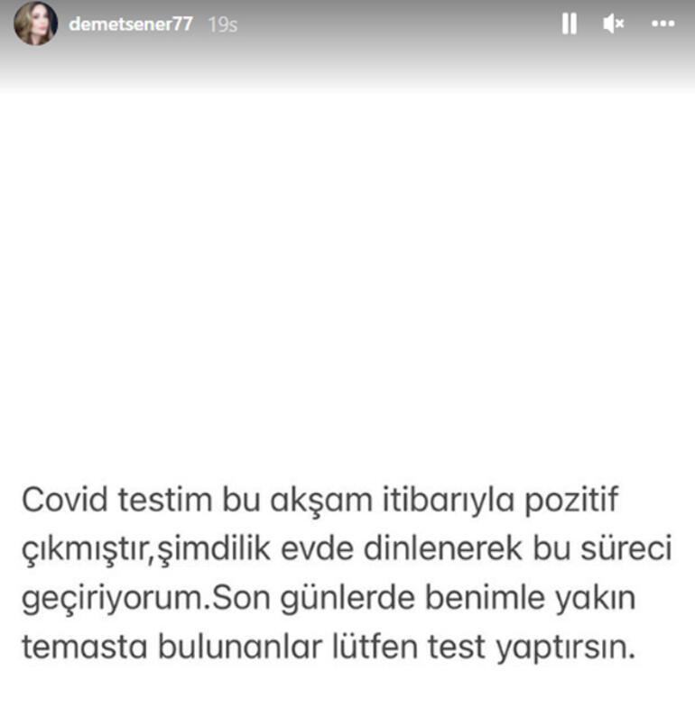 Demet Şener koronavirüse yakalandı