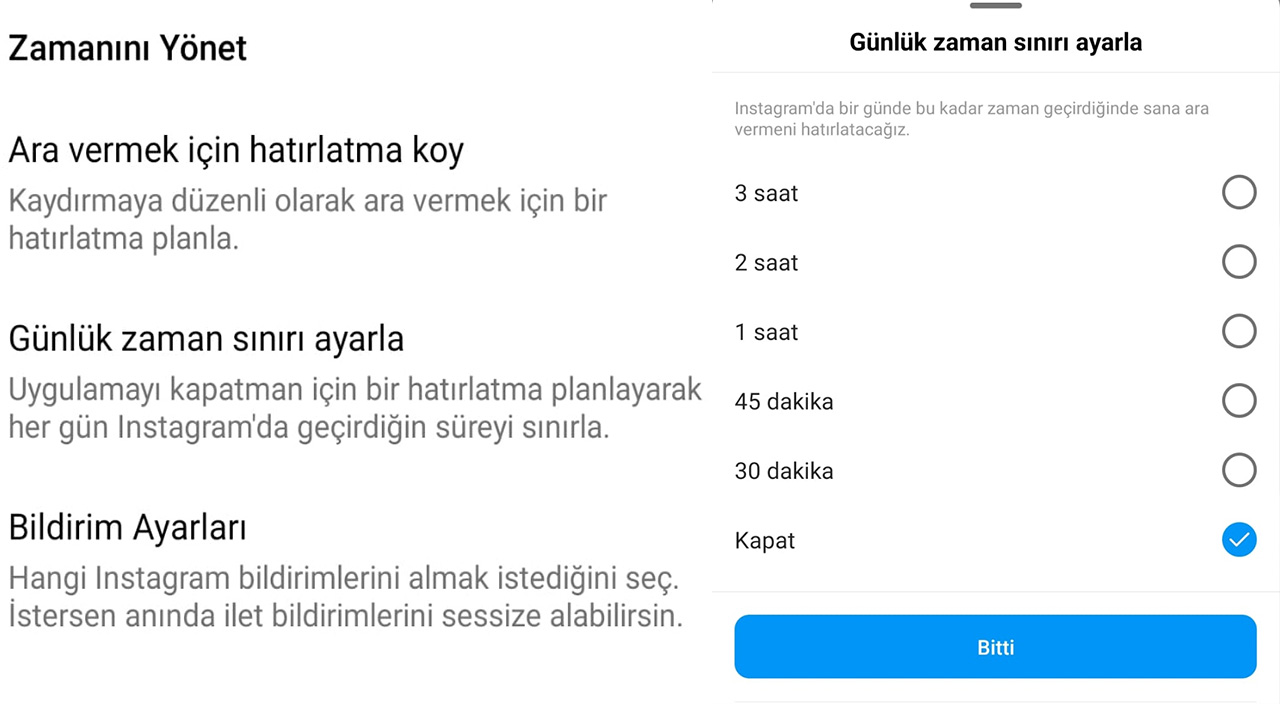 Instagram sessizce ayarlarında değişikliğe gitti Instagram sessizce ayarlarında değişikliğe gitti