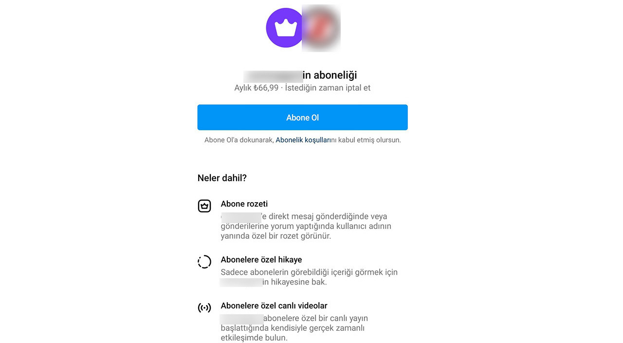 Instagram ücretli abonelik sistemini Türkiye’de başlattı Instagram ücretli abonelik sistemini Türkiye’de başlattı