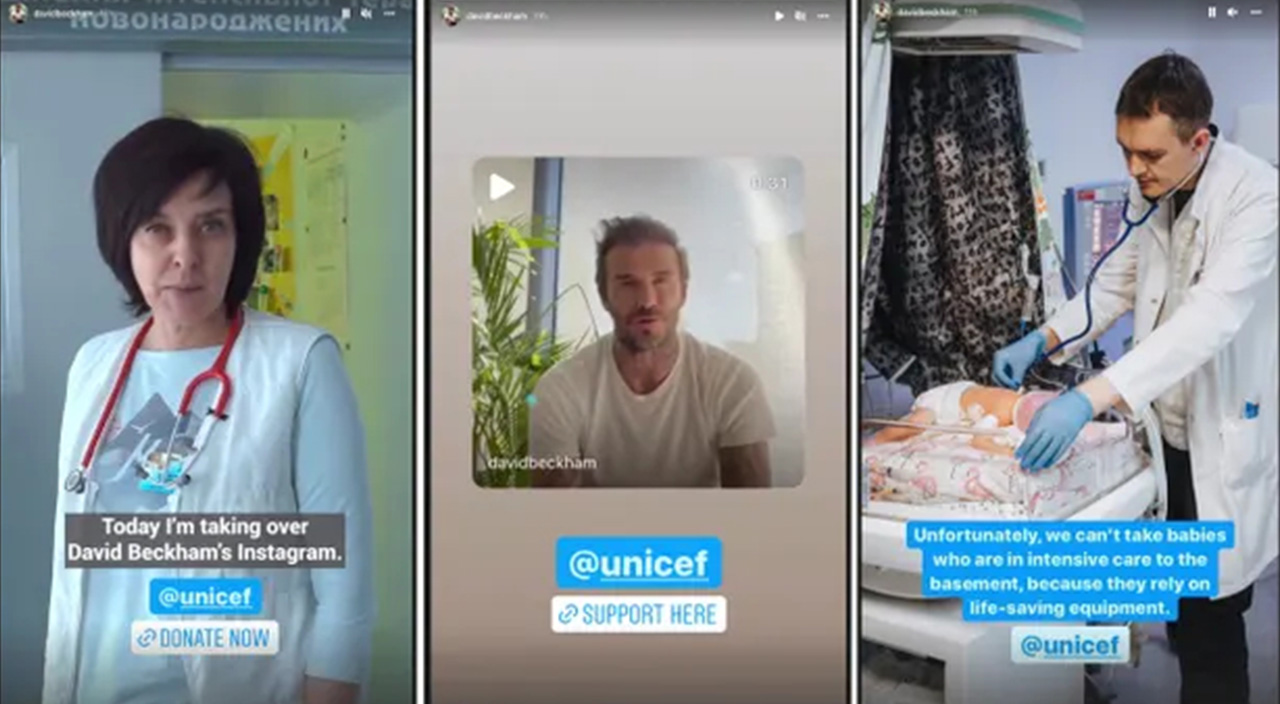 Milyonlarca insana izletti: David Beckham, Instagram hesabını Ukraynalı doktora verdi