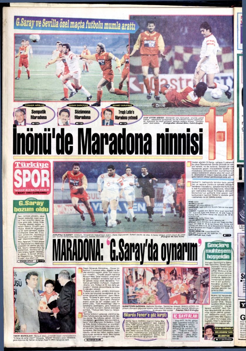 Kral öldü hatıraları kaldı! Maradona iki defa Galatasaray'ın kapısından dönmüş