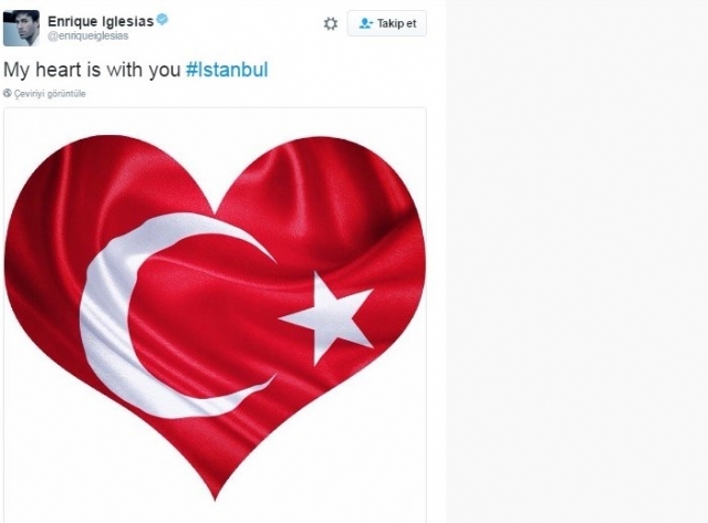 Dünyaca ünlü isimler İstanbul'daki saldırıya sessiz kalmadı