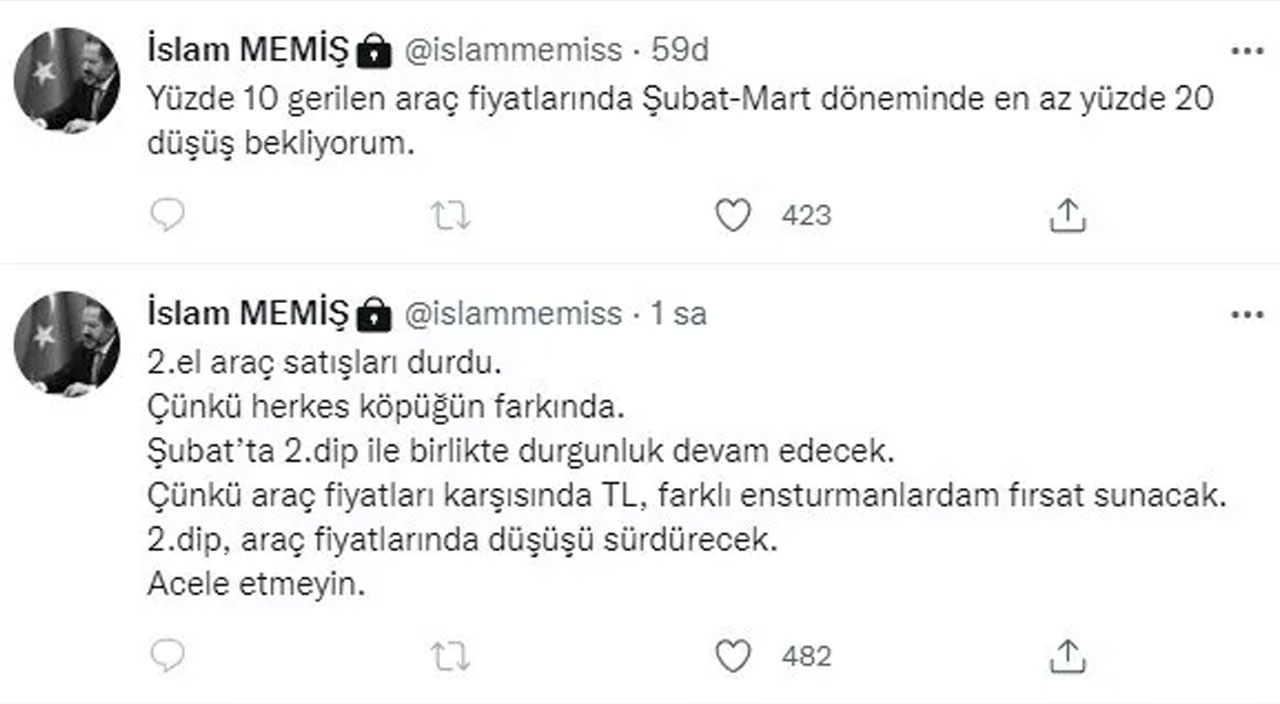 İslam Memiş 'acele etmeyin' diyerek uyardı: Fiyatlar yüzde 20 düşecek