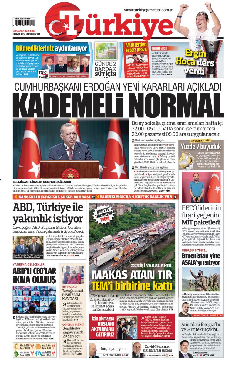 Cumhurbaşkanı Erdoğan normalleşme takvimini açıkladı