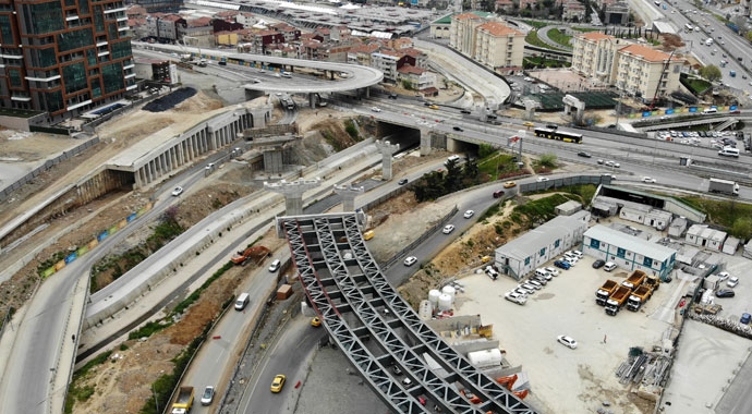 İstanbul trafiğini çözecek proje havadan görüntülendi