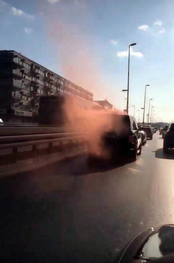 İstanbul'un göbeğinde şoke eden görüntüler
