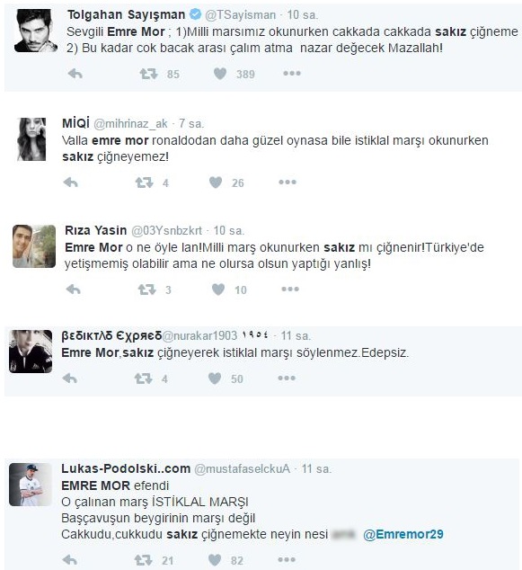 İstiklal Marşı'ndaki hareketi ortalığı ayağa kaldırdı