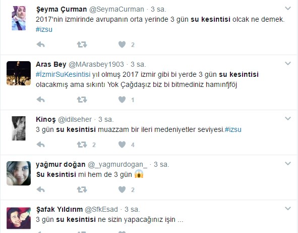 İzmir'de 3 günlük su kesintisi