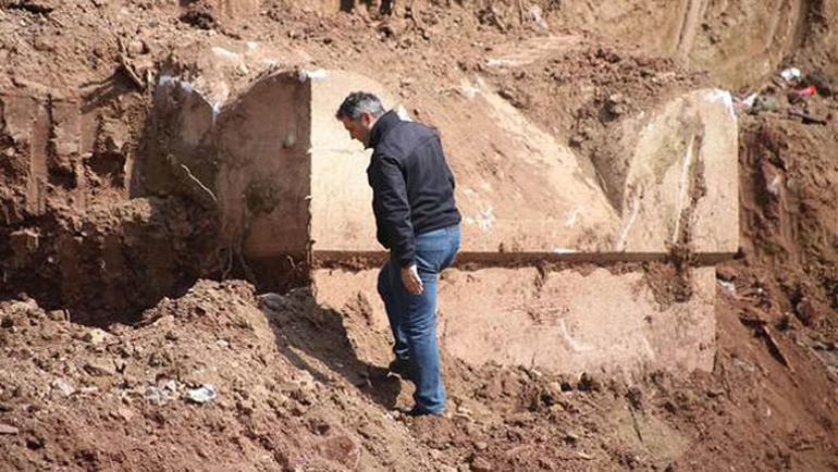 İnşaat kazısında çıktı, çalışmalar durduruldu