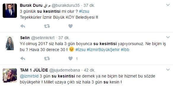 İzmir'de 3 günlük su kesintisi