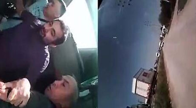 İşçi servisinde panik anları