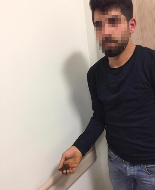 Kadın polisi darp etti! Yakalandığında kopan saçları elinden çıktı